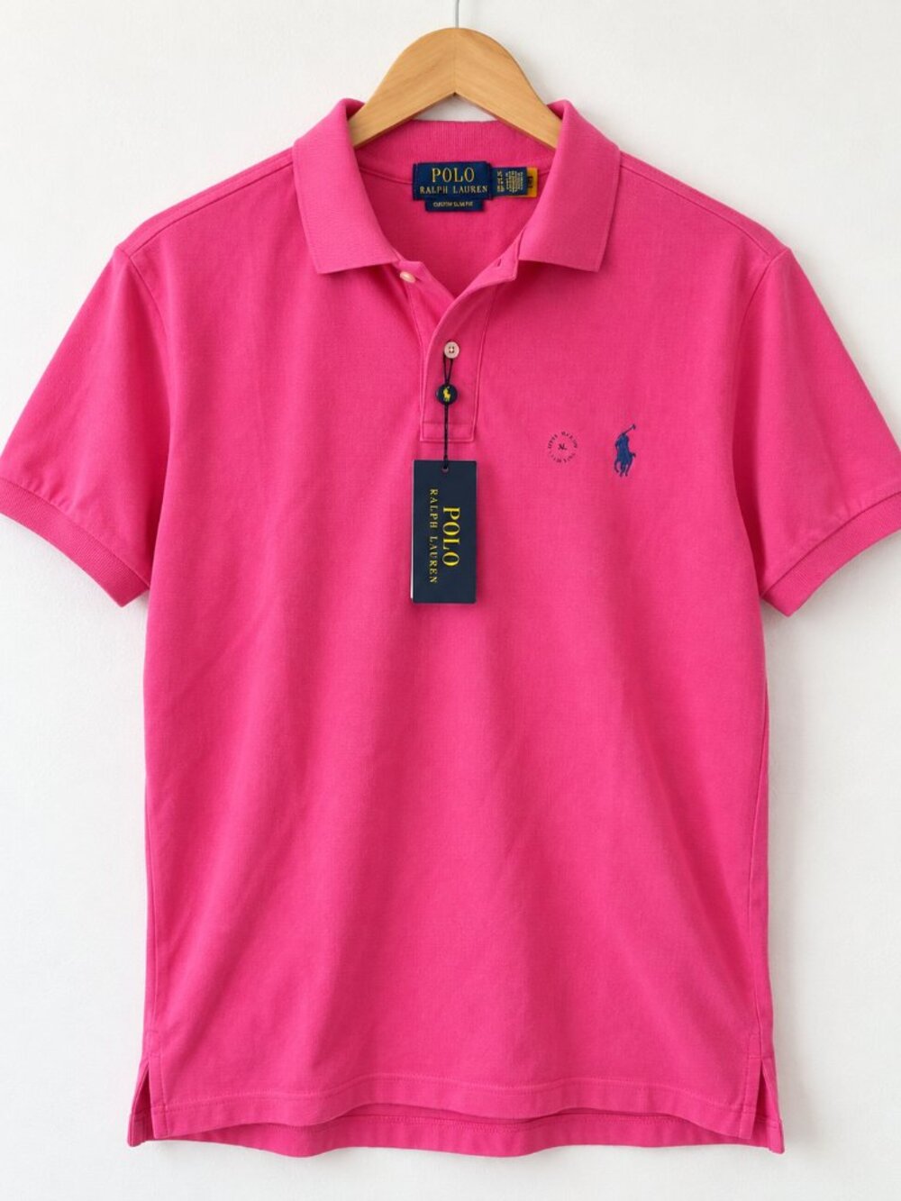 Polo Ralph Lauren Custom Slim Fit Mesh Polo Shirt Men’s XL Pink NWT
